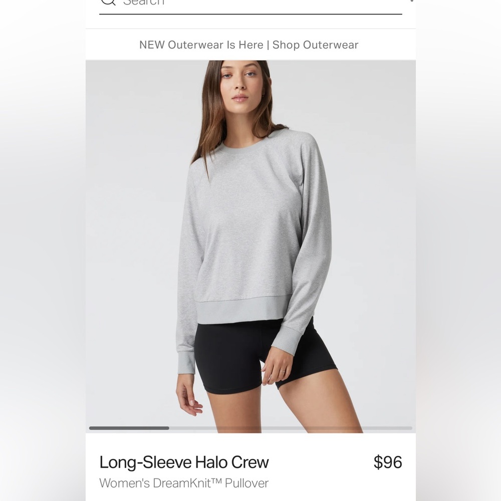 Vuori halo long sleeve crew